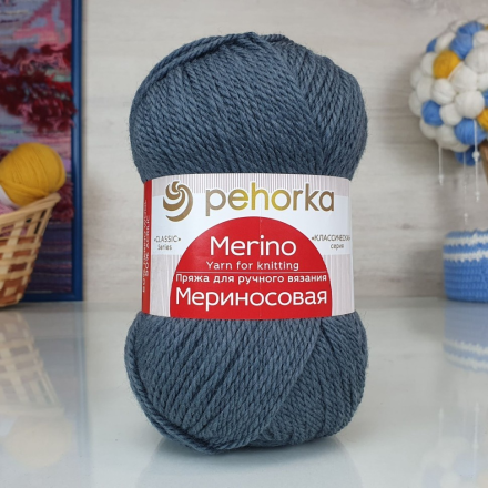 Мериносовая (Пехорка) 393 св.моренго пряжа 100г
