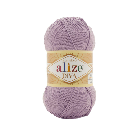Diva (Alize) 505 пыльная сирень, пряжа 100г