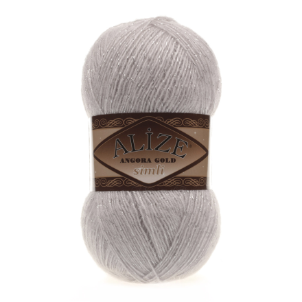 Angora Gold Simli (Alize) 168 св.серый, пряжа 100г
