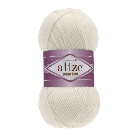 Cotton Gold (Alize) 62 молочный, пряжа 100г