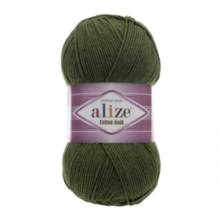 Cotton Gold (Alize) 29 хаки, пряжа 100г