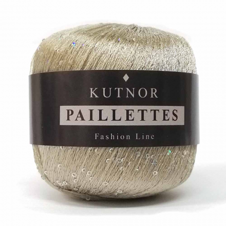 Paillettes (Kutnor) 149 кофе с молоком, пряжа 50г