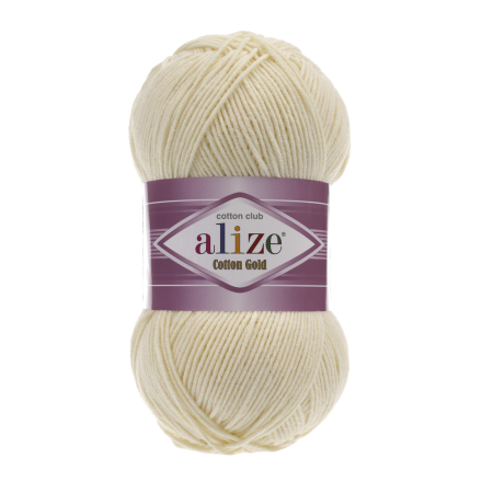 Cotton Gold (Alize) 1 крем, пряжа 100г