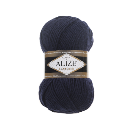 Lanagold (Alize) 58 т.синий, пряжа 100г