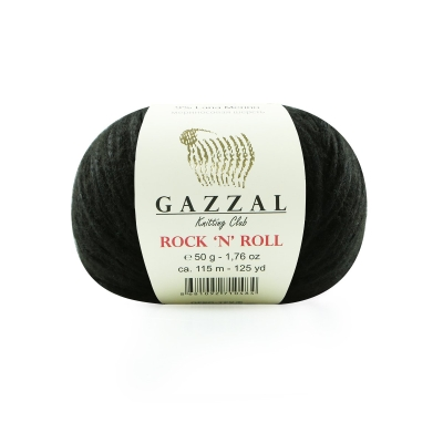 Rock-n-Roll (Gazzal) 4215 черный, пряжа 50г
