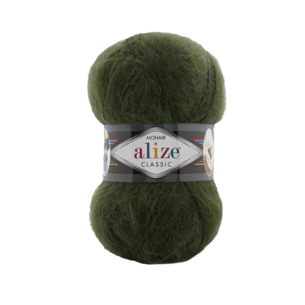 Mohair classik (Alize) 620 полынь, пряжа 100г