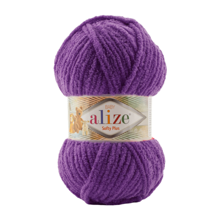 Softy Mega (Alize) 44 фиолетовый, пряжа 100г