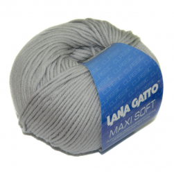 Maxi Soft (Lana Gatto) 12504 серебристый, пряжа 50г