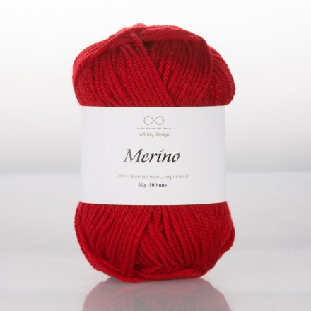 Merino (Infinity) 4219 красный, пряжа 50г