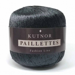 Paillettes (Kutnor) 056 антрацит, пряжа 50г