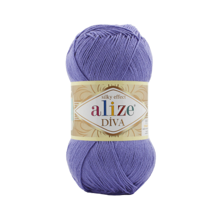 Diva (Alize) 851 т.сирень, пряжа 100г