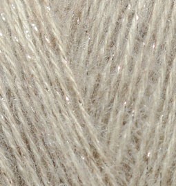 Angora Gold Simli (Alize) 152 бежевый меланж, пряжа 100г