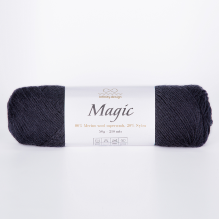 Magic (Infinity) 1099 черный, пряжа 50г