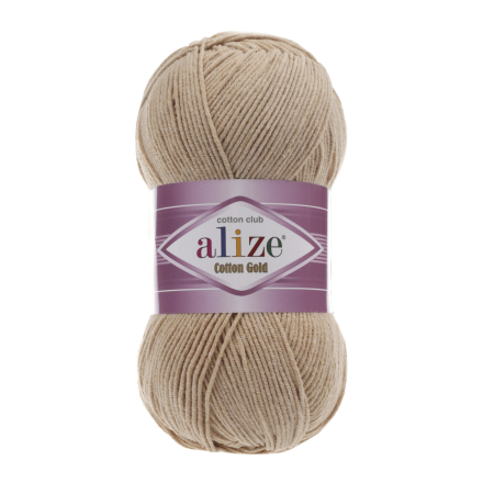 Cotton Gold (Alize) 262 бежевый, пряжа 100г