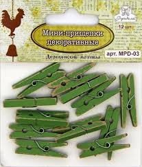 MPD-03 декоративные прищепки &quot;Деревенские мотивы&quot; 12шт