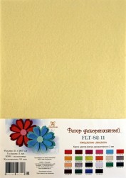 FLT-S2-11 фетр декоративный кремовый 180г, 21х30см, 2мм
