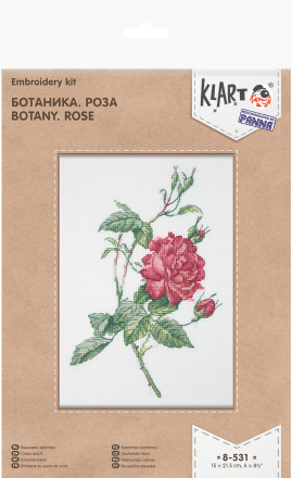 8-531 &quot;Ботаника. Роза&quot; набор для вышивки крестом