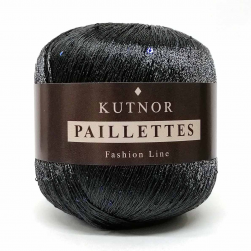 Paillettes (Kutnor) 059 темный серый, пряжа 50г