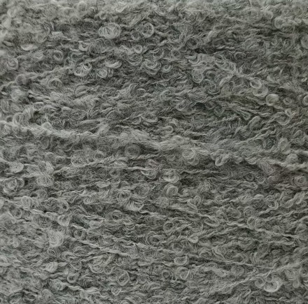 Boucle Wool (Китай) 220 серый, пряжа бобинная китайская 1г