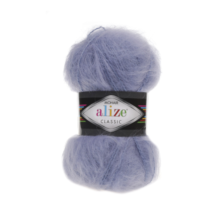Mohair classik (Alize) 40 голубой, пряжа 100г