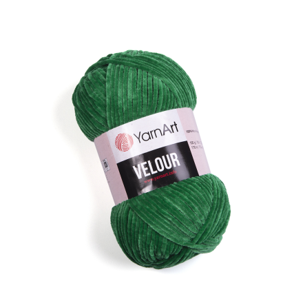 Velour (Yarnart) 856 яр.зелень, пряжа 100г