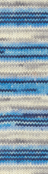 Superwash Artisan (Alize) 9016 бирюза-серый-белый, пряжа 100г