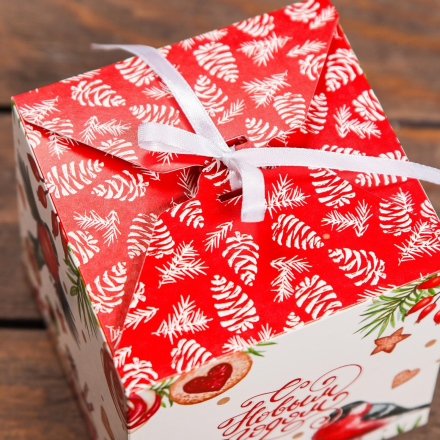 9875906 &quot;Снегирь&quot; складная коробка 12х12х12 см