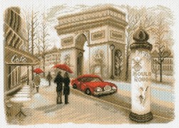 1756 &quot;Париж&quot; канва с нанесенным рисунком