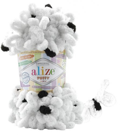 Puffy Color (Alize) 6450 принт, пряжа 100г