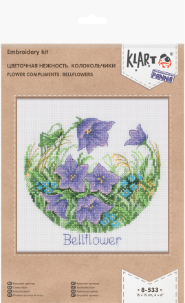 8-533 &quot;Цветочная нежность. Колокольчики&quot; набор для вышивки крестом