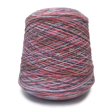 Rainbow (Filcom) розовый-сирень-фиол, пряжа бобинная итальянская 1г