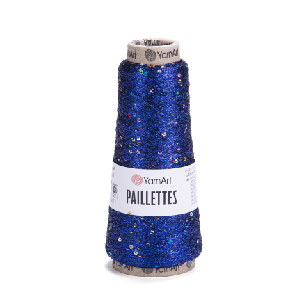 Paillettes (Yarnart) 8008 королевский синий, пряжа 50г