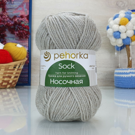 Носочная (Пехорка) 276 перламутр, пряжа 100г