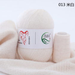 Aurum Cashmere с нитью (Menca) 013 молочный, пряжа 50г