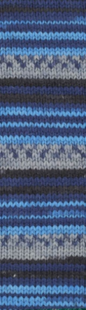 Wooltime (Alize) 11011 синий принт, пряжа 100г