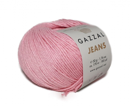 Jeans (Gazzal) 1143 нежно розовый, пряжа 50г