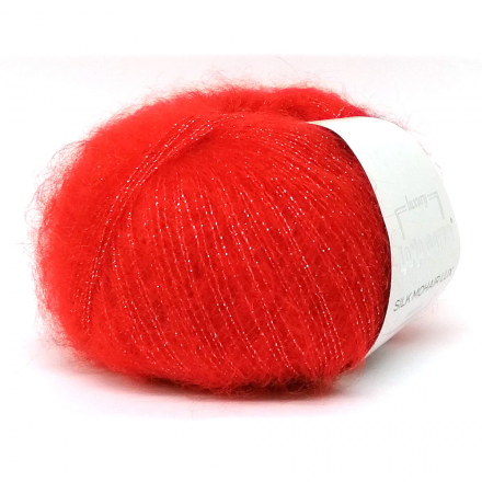 Silk Mohair Lux (Lana Gatto) 6024 красный, пряжа 25г