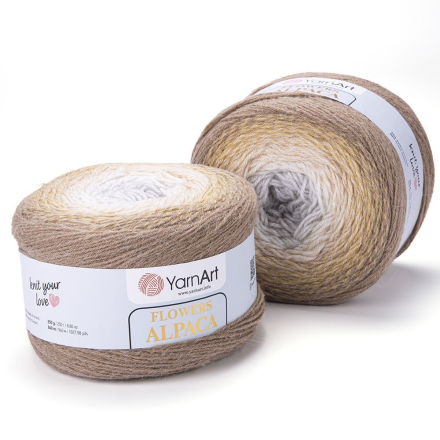 Flowers Alpaca (Yarnart) 407 беж-крем, пряжа 250 г