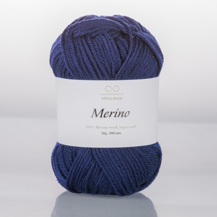 Merino (Infinity) 5575 темный синий, пряжа 50г