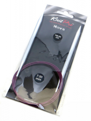 11358 Nova Metal KnitPro спицы круговые 7 мм 100 см
