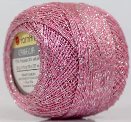 Camellia (Yarnart) 415 розовый, пряжа 20г