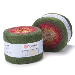 Flowers Alpaca (Yarnart) 420, пряжа 250 г