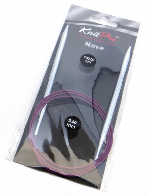 11355 Nova Metal KnitPro спицы круговые 5,5 мм 100 см