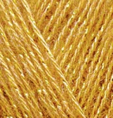 Angora Gold Simli (Alize) 02 шафран, пряжа 100г