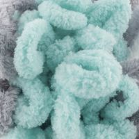 Puffy Color (Alize) 6408 серый-белый-голубой, пряжа 100г