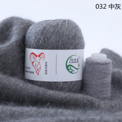 Aurum Cashmere с нитью (Menca) 032 т.серый, пряжа 50г