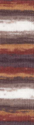 Superlana Klasik Batik (Alize) 3380 терракот-бежевый-белый, пряжа 100г