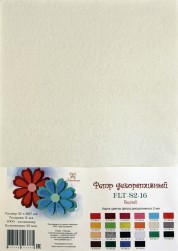 FLT-S2-16 фетр декоративный белый 180г, 21х30см, 2мм