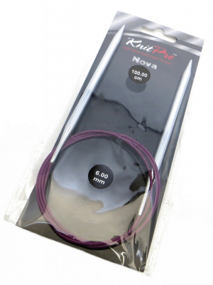 11356 Nova Metal KnitPro спицы круговые 6 мм 100 см