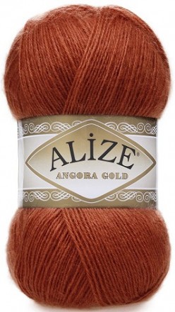 Angora Gold (Alize) 36 терракот, пряжа 100г